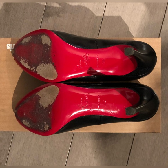 Authentic Christian Louboutin Simple Pump 85mm, Kid Leather, Black, Size 36 - Picture 4 of 6